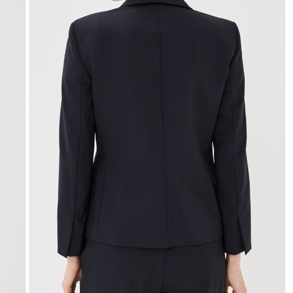 NWT THEORY 1 BUTTON SLIM JACKET IN BLACK - 0 - Picture 3 of 8